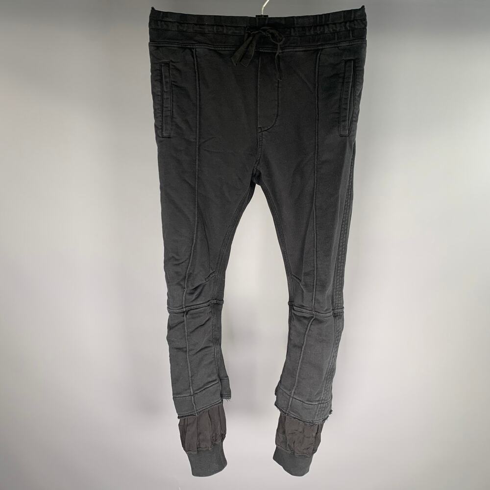 HAIDER ACKERMANN Size S Black Cotton Blend Joggers Casual Pants